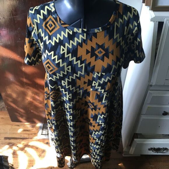 Lularoe southwest M high low swing knit dress - Picture 1 of 3